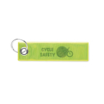 Rechthoekige veiligheidssleutelhanger reflecterend, te bedrukken kleur neon geel zevende weergave