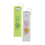 Rechthoekige veiligheidssleutelhanger reflecterend, te bedrukken kleur neon geel achtste weergave