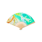 Bamboe waaier, full color te bedrukken kleur wit