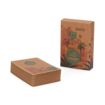 Set van 54 op maat gemaakte speelkaarten van kraftpapier kleur wit vijfde weergave