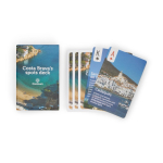 Set van 54 speelkaarten, dubbelzijdig personaliseerbaar kleur wit