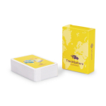 Set van 54 mini-kaarten, dubbelzijdig personaliseerbaar kleur wit
