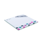 Witte vierkante plakbriefjes op maat, 100% personaliseerbaar kleur wit