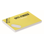 Set van 100 witte plakbriefjes, op maat gemaakt in de EU kleur wit