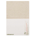 Op maat gemaakte plakbriefjes van papier met plantaardige vezels geproduceerd in de EU kleur wit vijfde weergave