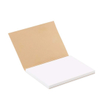 Zelfklevende notitieblokjes van gerecycled papier, softcover, EU-made kleur wit zevende weergave