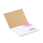 Zelfklevende notitieblokjes van gerecycled papier, softcover, EU-made kleur wit vijfde weergave