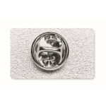 Op maat gemaakte rechthoekige ijzeren pin om te personaliseren kleur zilver derde weergave