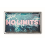 Op maat gemaakte rechthoekige ijzeren pin om te personaliseren kleur zilver
