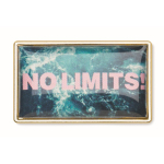 Op maat gemaakte rechthoekige ijzeren pin om te personaliseren kleur goud