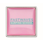 Op maat gemaakte vierkante ijzeren pin om te personaliseren kleur zilver