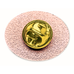 Op maat gemaakte ovale metalen pin om in kleur te personaliseren kleur rose gold derde weergave