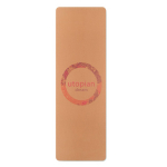 Op maat gemaakte yogamat van kurk en rubber kleur wit