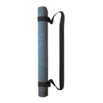 Op maat gemaakte yogamat van PU en kokosrubber kleur petrol blauw vijfde weergave