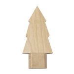 Houten USB met grenen look en afsluitdop vierde weergave