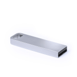Metalen USB, minimalistisch, ideaal voor sleutelhanger kleur zilver  negende weergave