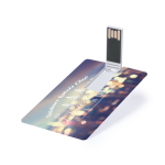 Ultradunne USB-kaart met inklapbaar mechanisme kleur wit derde weergave
