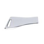 Metalen USB met innovatief ontwerp en ophangoog kleur glanzend zilver tweede weergave