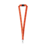 Polyester keycord met veiligheidsluiting voor sublimatie kleur wit
