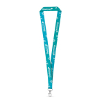 Polyester lanyard met karabijnhaak voor sublimatie gemaakt in de EU diverse kleuren
