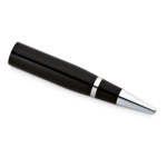 USB 2.0 pen van metaal met clip en zwarte inkt kleur zwart