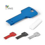 Aluminium USB in sleutelvorm, diverse kleuren kleur koningsblauw in doosje