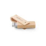 Uitschuifbare en draaibare USB van esdoornhout kleur hout