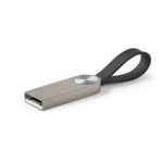 Metalen USB met siliconen grip kleur zilver