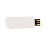Eco USB rechthoekig van tarwestro kleur naturel