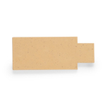 Vierkante eco-USB van tarwestro kleur naturel