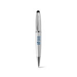 Elegante USB-pen met touchpointer kleur zilver met jouw bedrukking