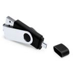 USB met dubbele aansluiting USB en Micro-USB kleur zwart
