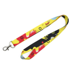 Sublimatie-lanyard in full colour, op maat gemaakt in Europa kleur wit