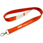 Sublimatie-lanyard in full colour, op maat gemaakt in Europa kleur wit