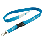 Custom made full colour lanyard met gesp, gemaakt in Europa kleur wit