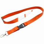Lanyard met gesp en veiligheidssluiting custom made kleur wit