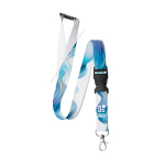 Lanyard met gesp en veiligheidssluiting custom made kleur wit hoofdweergave