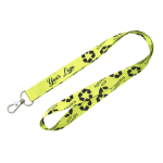 RPET-lanyard in full colour, op maat gemaakt, gemaakt in Europa kleur wit