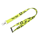 Custom made full colour lanyard met veiligheidssluiting kleur wit