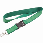 Dubbel-laags lanyard in full colour, custom made in Europa kleur groen