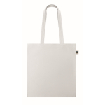 Fairtrade katoenen tas met lange hengsels in diverse kleuren 180g/m2