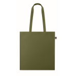 Fairtrade katoenen tas met lange hengsels in diverse kleuren 180g/m2