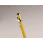 Gerecyclede aluminium pen met rubberen afwerking blauwe inkt foto bekijken vierde weergave
