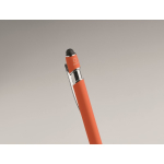 Gerecyclede aluminium pen met rubberen afwerking blauwe inkt foto bekijken vierde weergave
