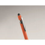 Gerecyclede aluminium pen met rubberen afwerking blauwe inkt foto bekijken zesde weergave