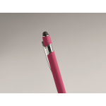 Gerecyclede aluminium pen met rubberen afwerking blauwe inkt foto bekijken vierde weergave