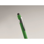 Gerecyclede aluminium pen met rubberen afwerking blauwe inkt foto bekijken zesde weergave