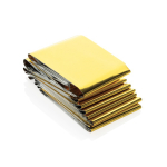 Herbruikbare waterdichte nooddeken met RPET-hoes kleur zwart tweede weergave