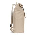 Rolltop-rugzak met bovensluiting en vakken 17L 380 g/m² kleur naturel derde weergave