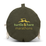 Ecologische sporttas met binnenvak 24L 380 g/m2 kleur donkergroen afbeelding met logo